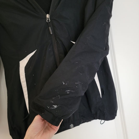 2 IN 1 COLUMBIA WOMENS WINTER JACKET COAT BLACK & WHITE - Picture 3 of 12